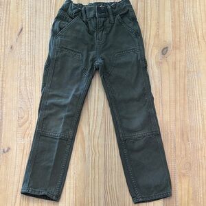 Kids Dark Green Carpenter Pants